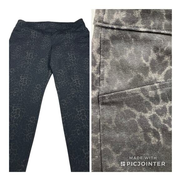 Chico’s Tone on Tone Cheetah Print Ponte Ankle Dress Pants Size 16 (Chico’s 3) - Picture 1 of 12